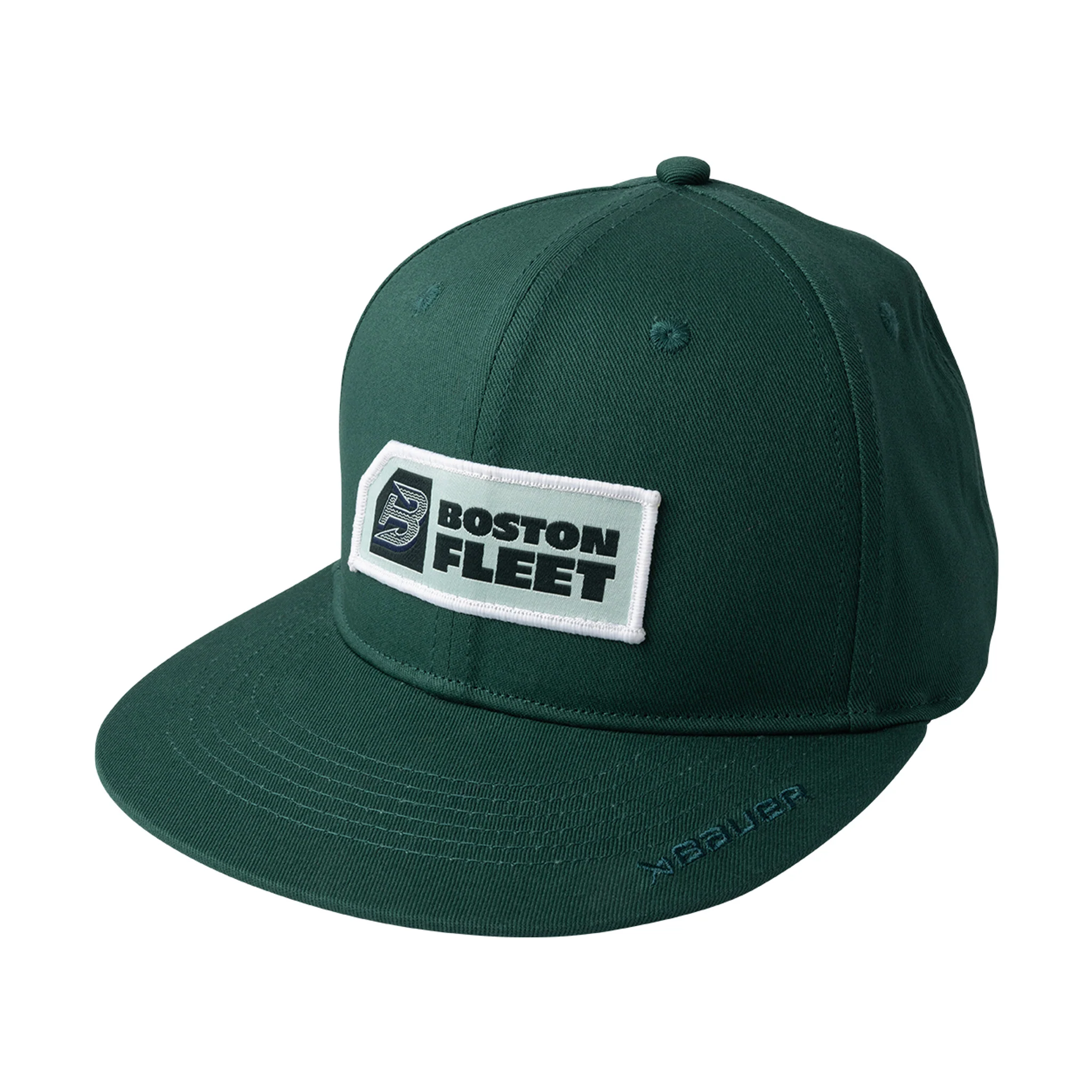 Adult Boston Fleet Bauer Flat Brim Snapback Hat