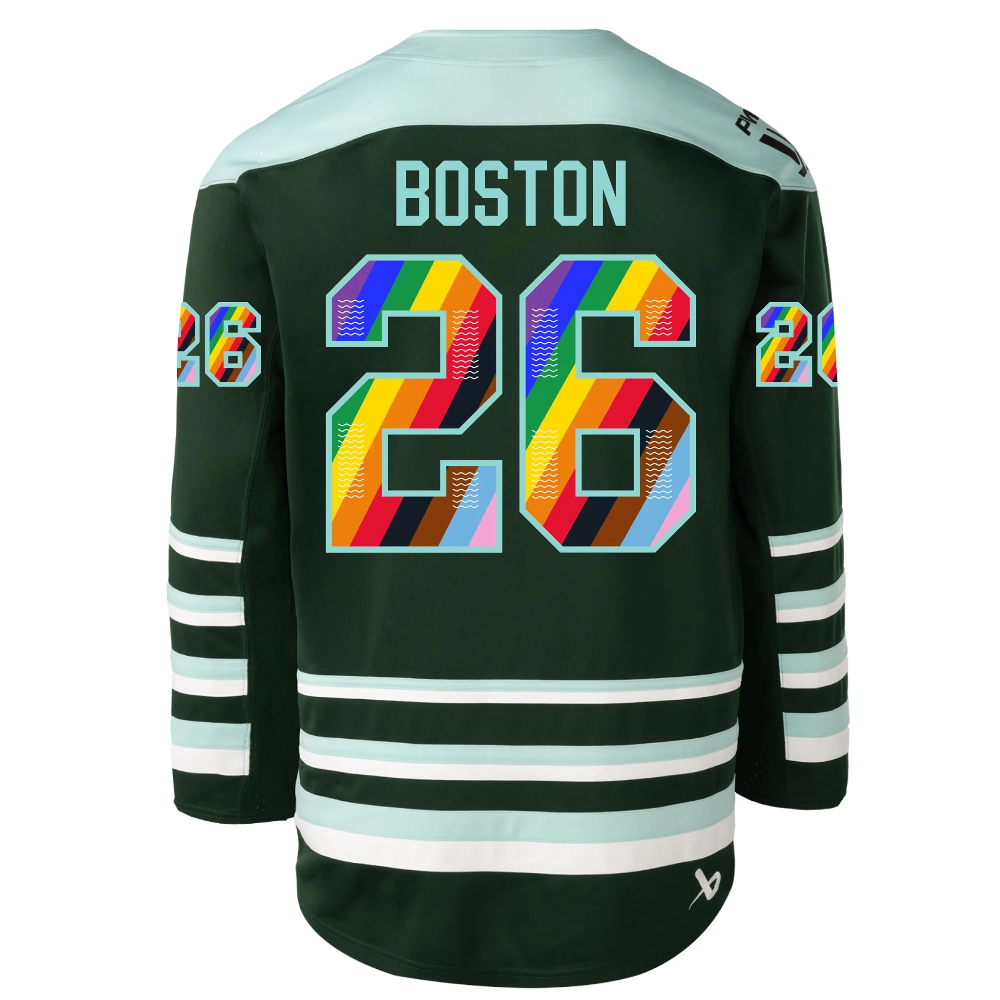 Adult Boston Fleet Bauer Pride Replica Home Jersey