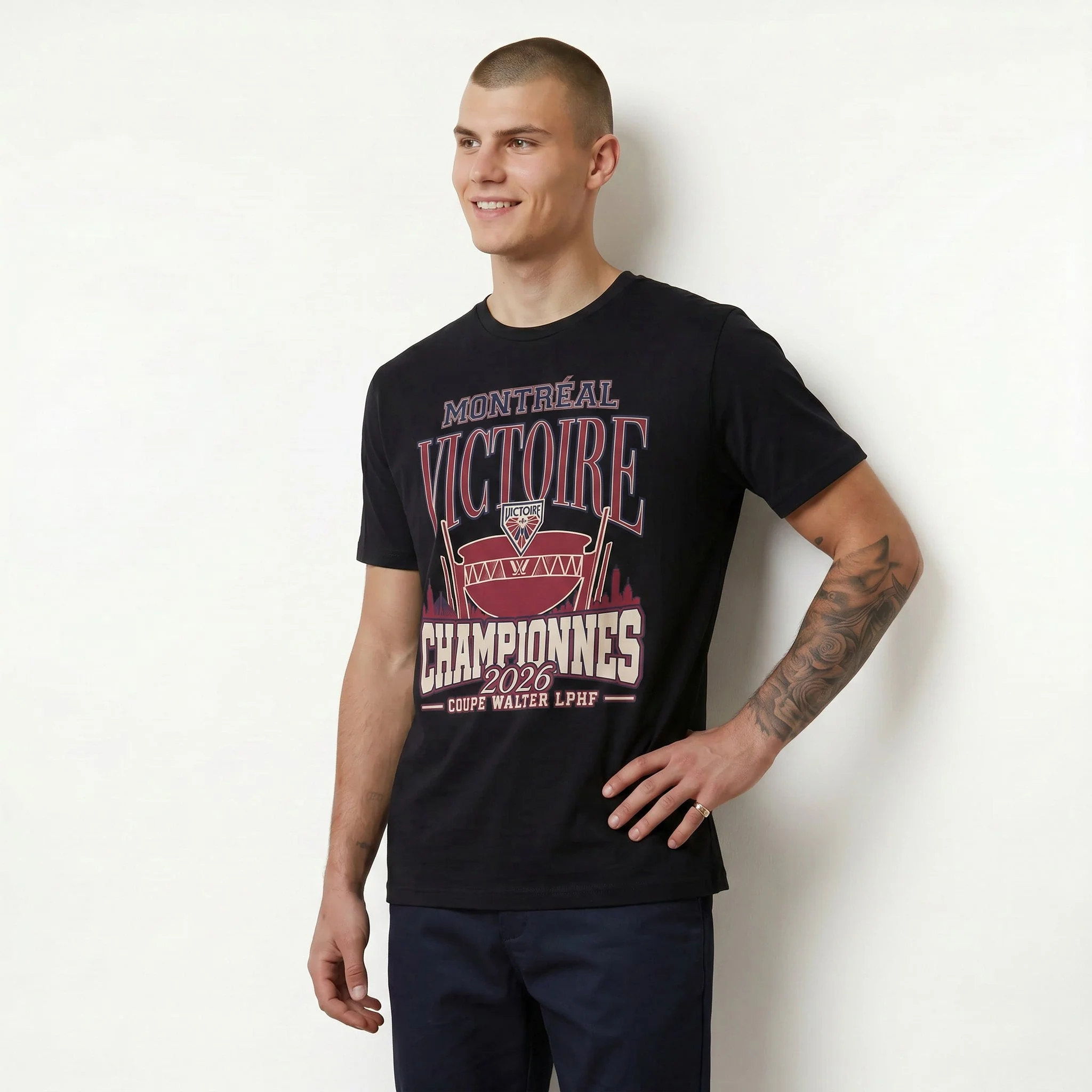 Adult Montreal Victoire Royalty Champions Locker Room 2026 T-Shirt - Image 4