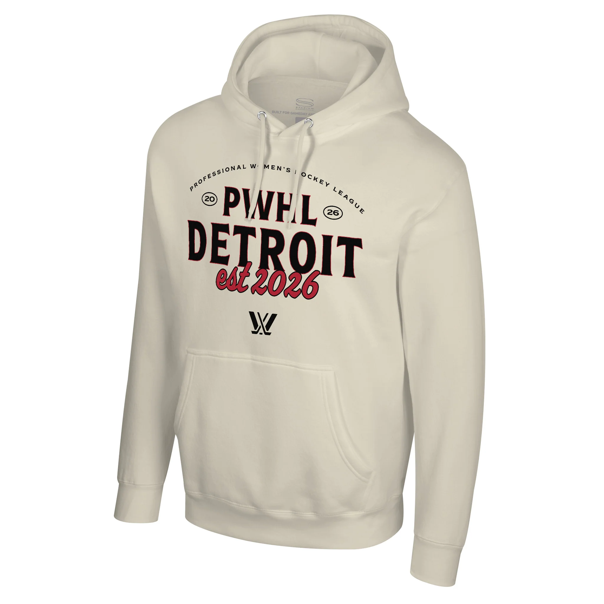 Adult PWHL Detroit Stadium Essentials Uprise Hoodie