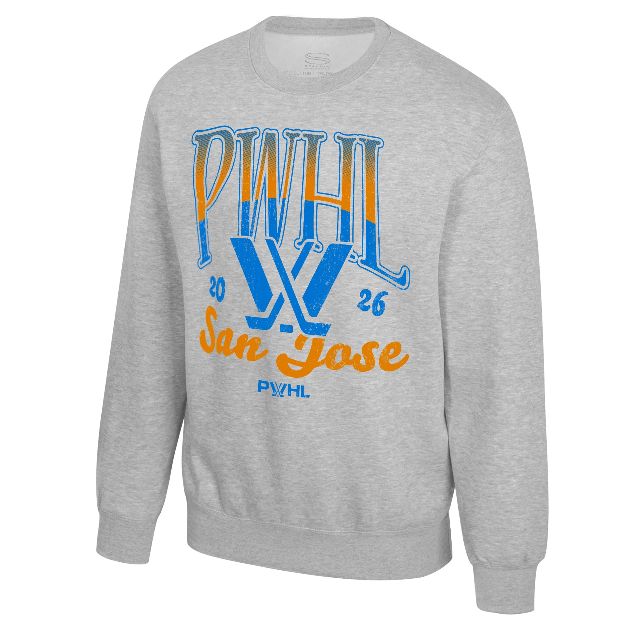 Adult PWHL San Jose Stadium Essentials Sky High Crew