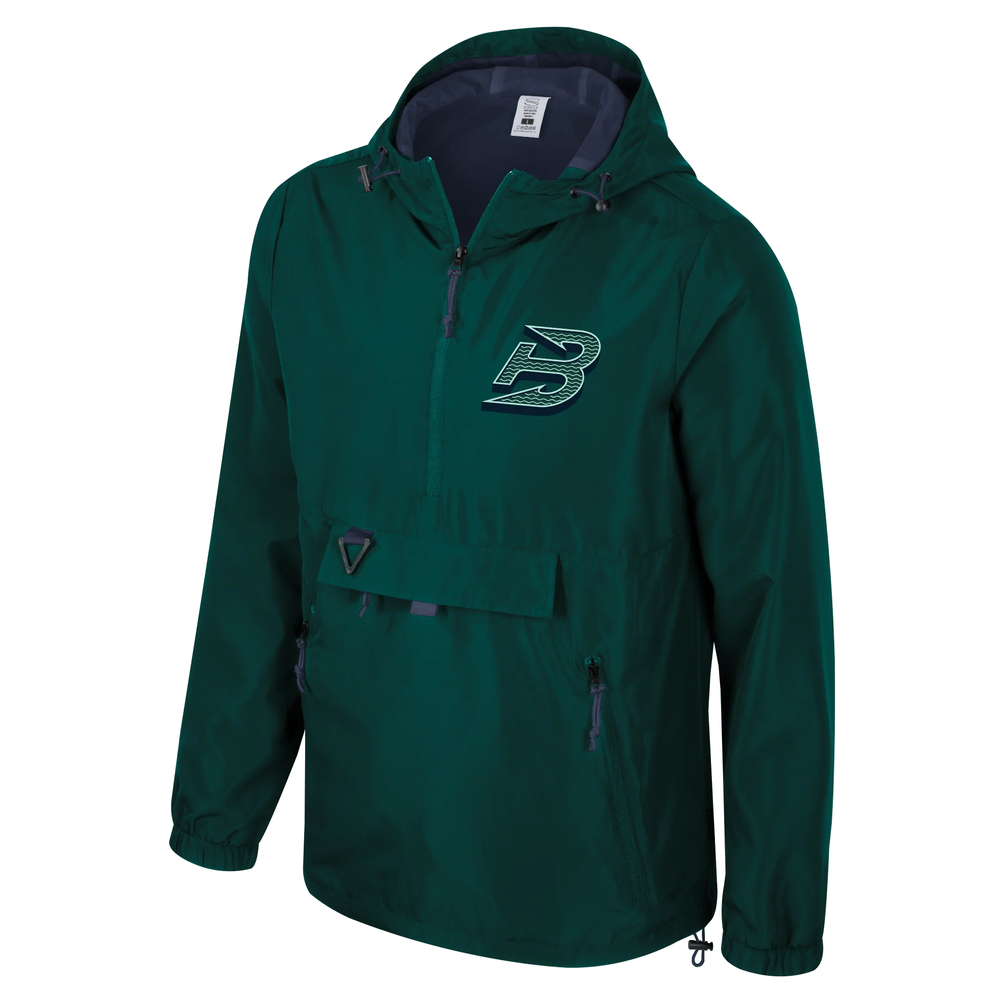 Boston Fleet Adult Stadium Essentials Compete Quarter Zip Hybrid Jacket