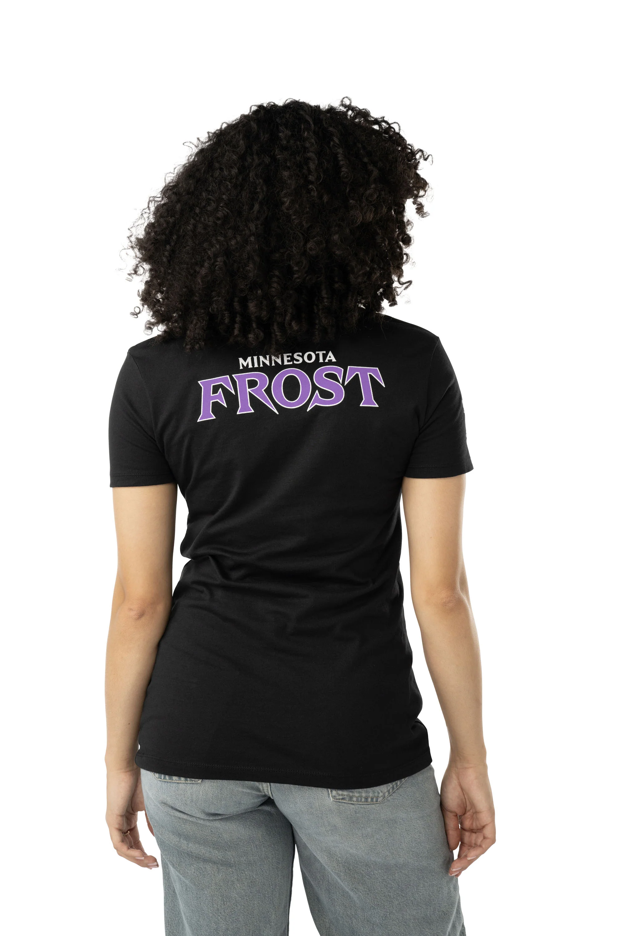 Minnesota Frost Women's Bauer Front Logo Back Name T-Shirt - Image 2