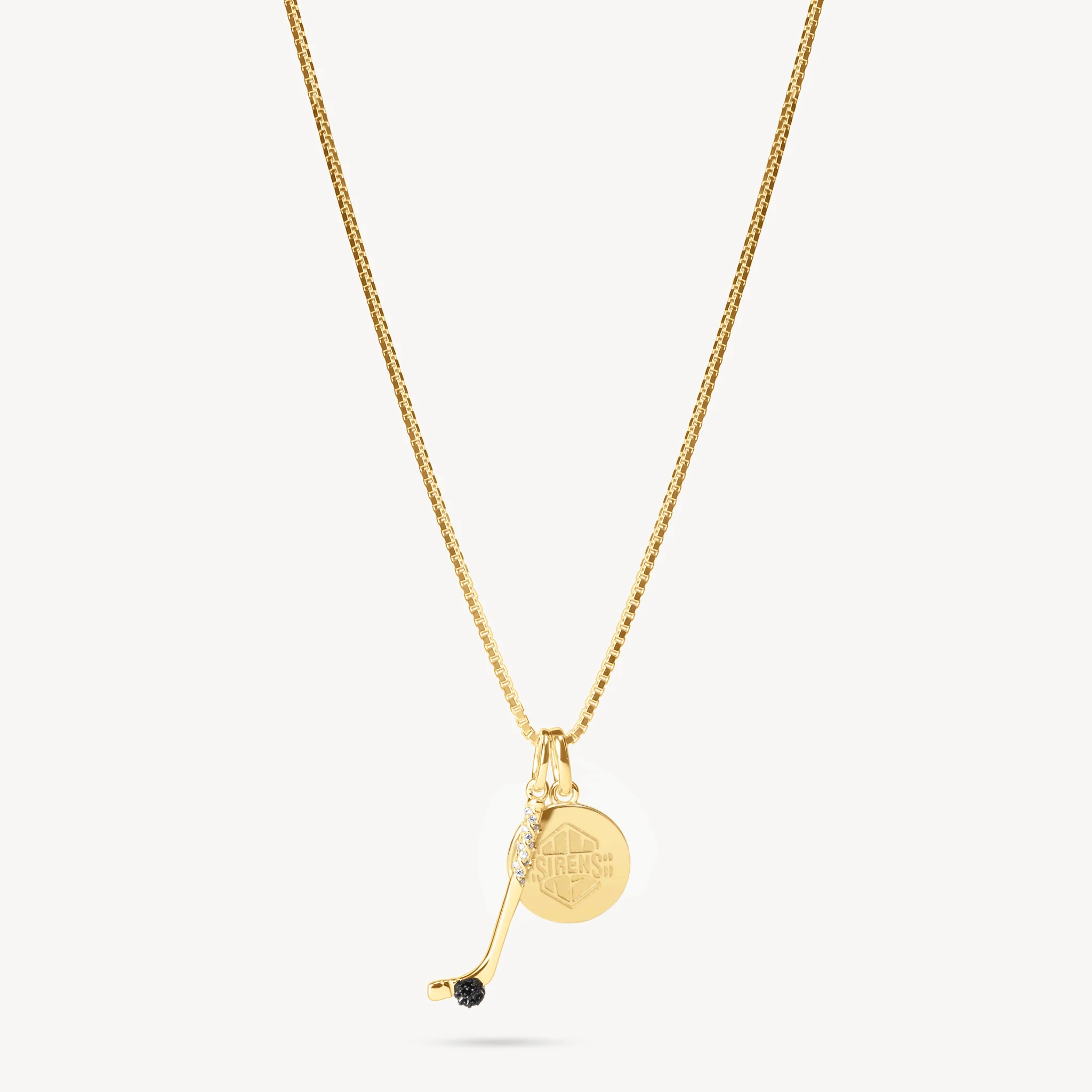 New York Sirens Hillberg & Berk Gold Game Day Necklace