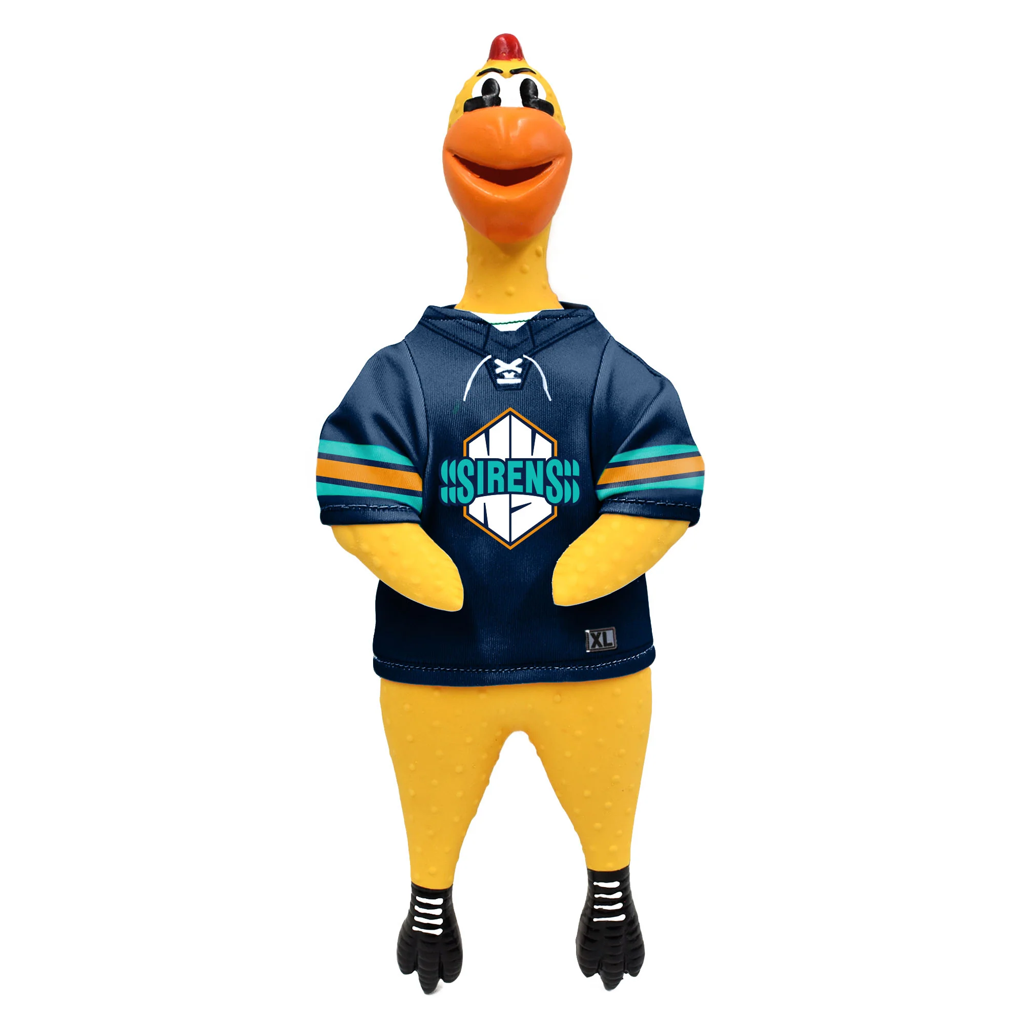 New York Sirens Rubber Chicken Pet Toy