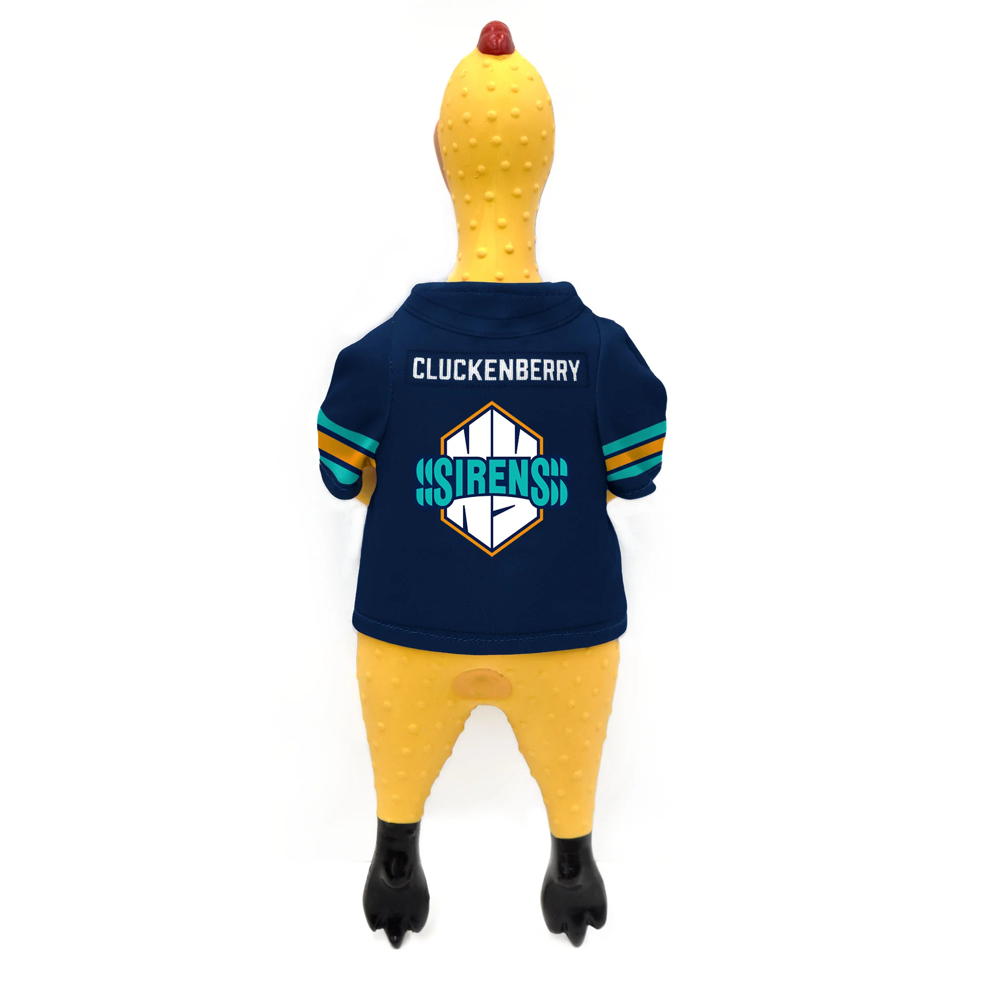 New York Sirens Rubber Chicken Pet Toy - Image 2