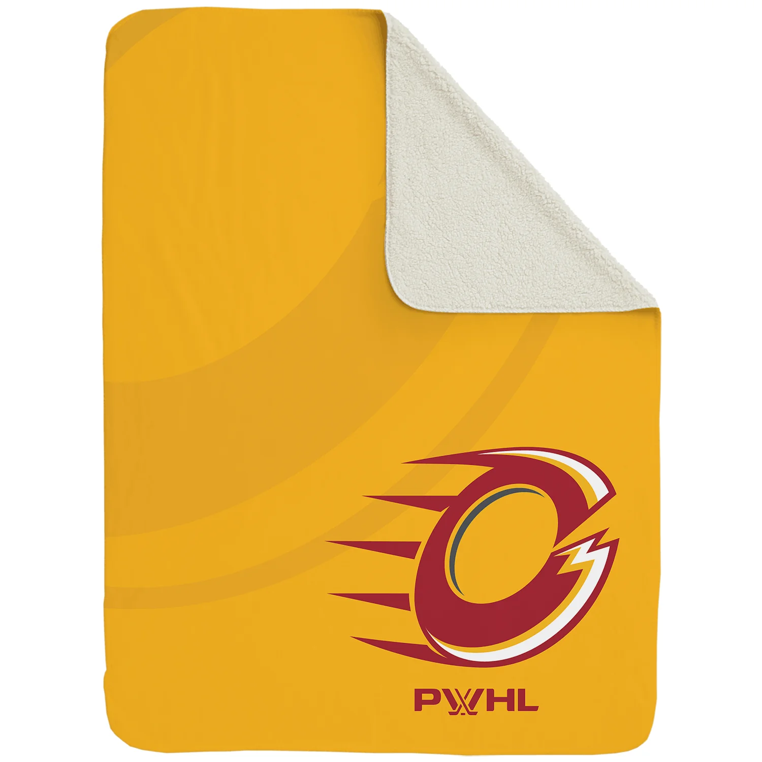 Ottawa Charge Large Sherpa Fleece Logo Throw Blanket