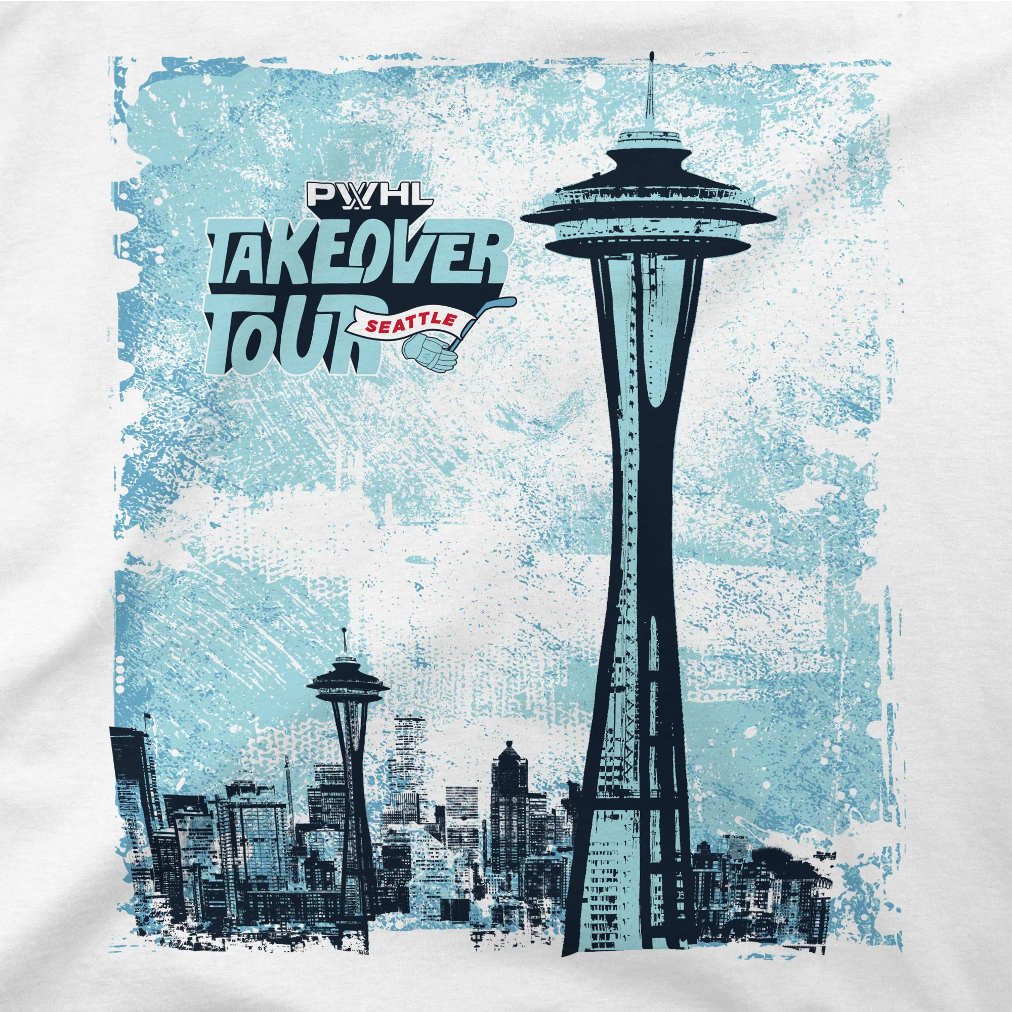 PWHL Adult Stadium Essentials Seattle Takeover City Photo Long Sleeve T-Shirt - Image 2