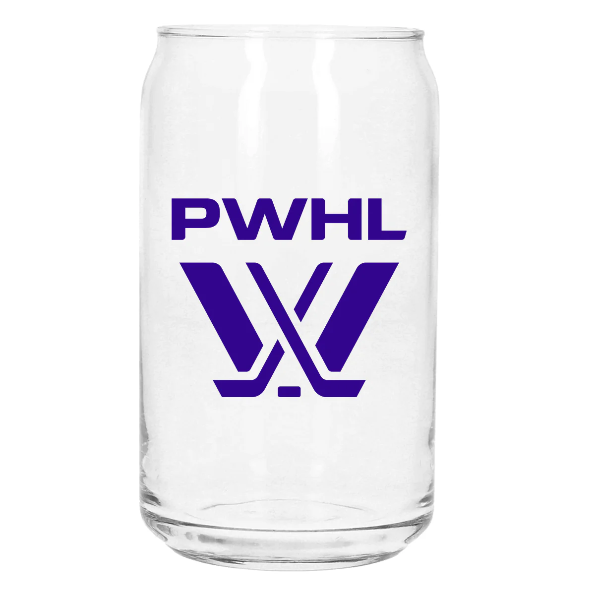 PWHL Soda Can Glass