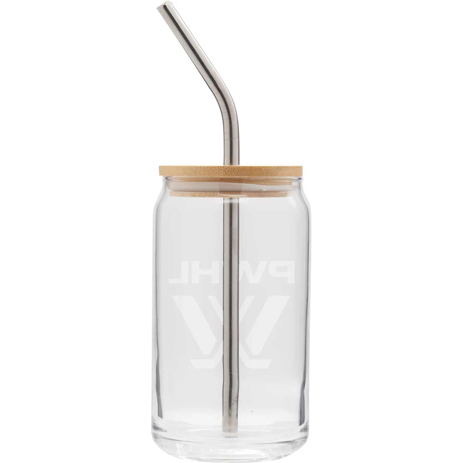 PWHL Soda Can Glass with Lid and Straw - Image 2