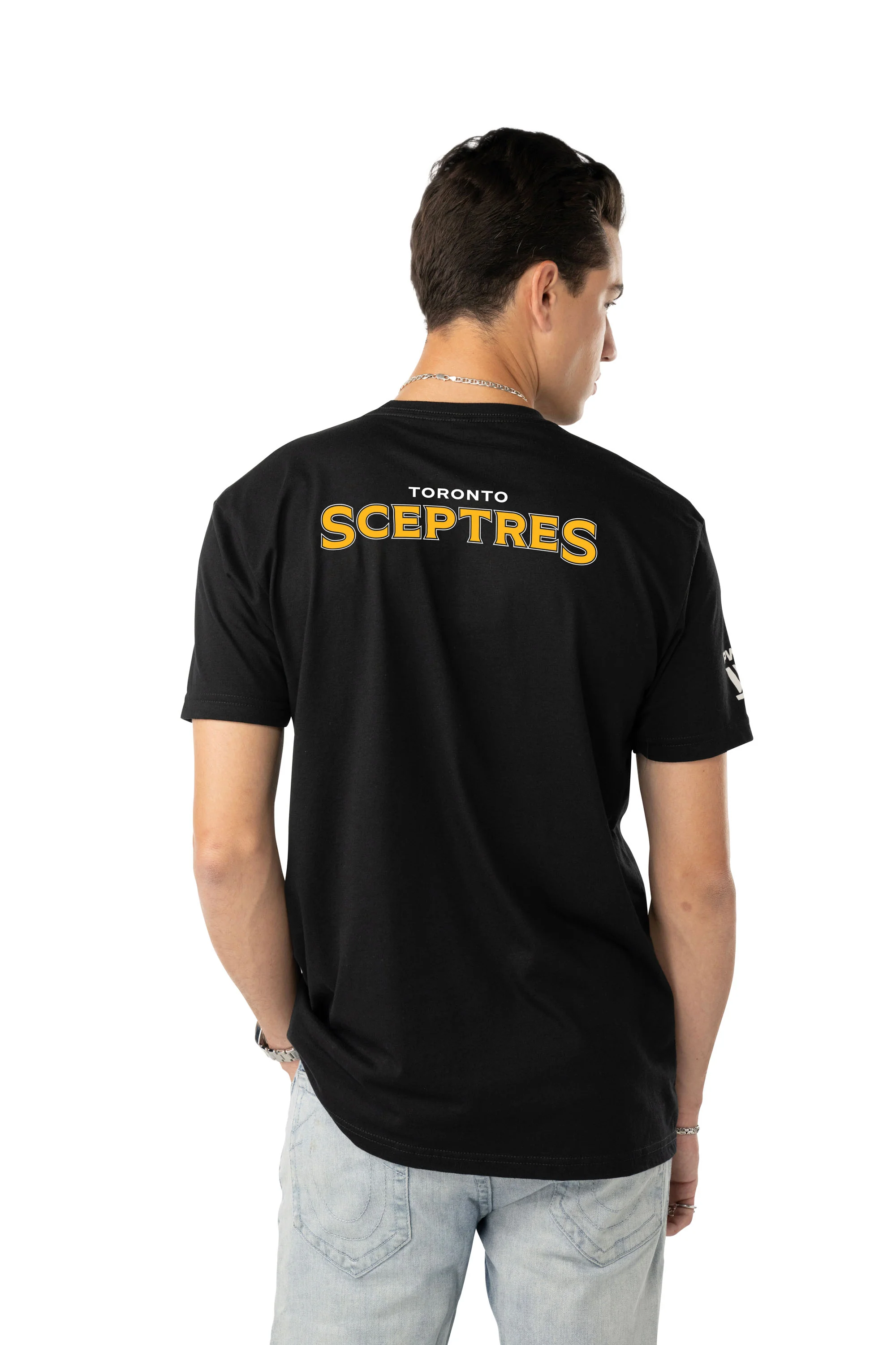 Toronto Sceptres Unisex Bauer Front Logo Back Name T-Shirt - Image 2