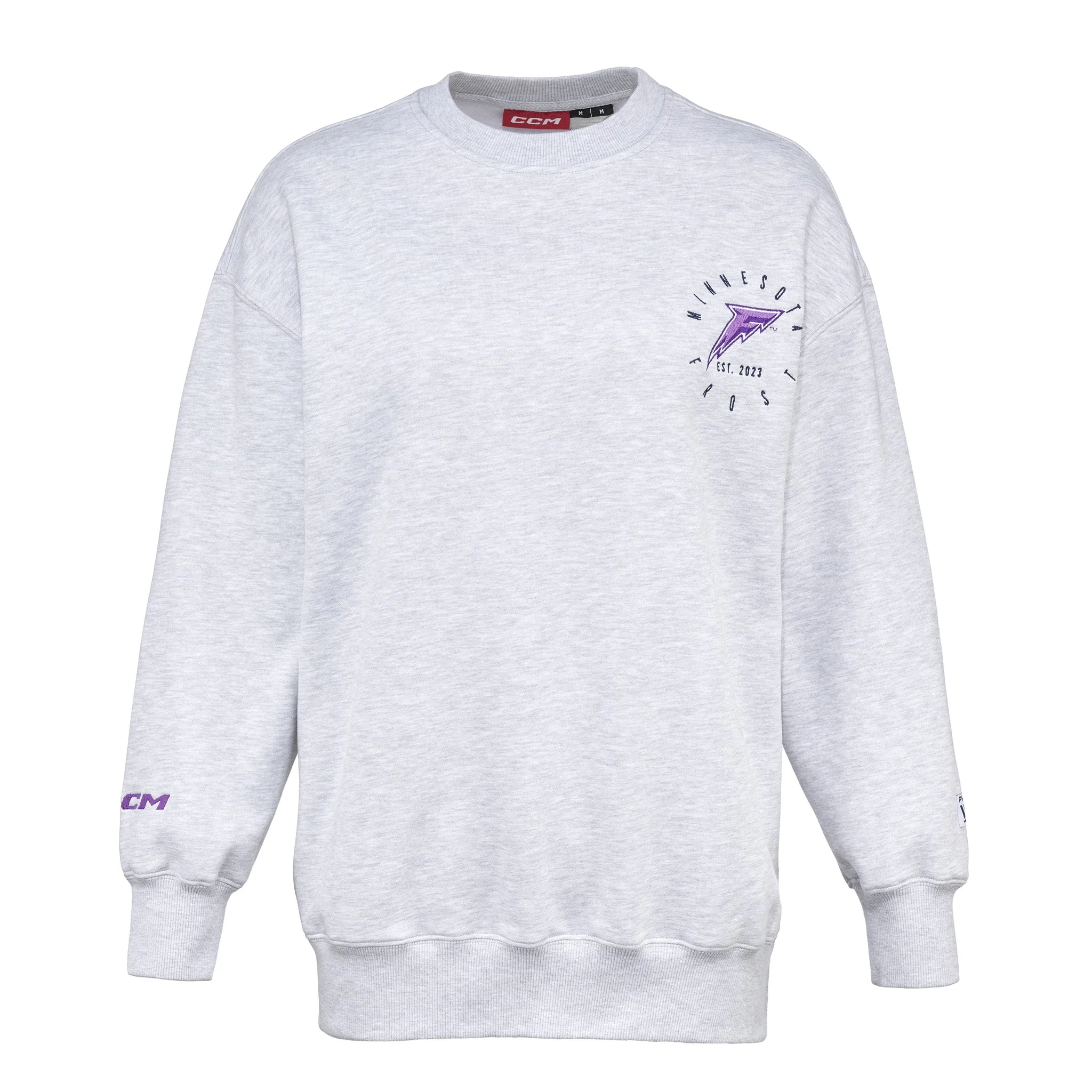 Women's Minnesota Frost CCM Circle Logo Oversized Crew