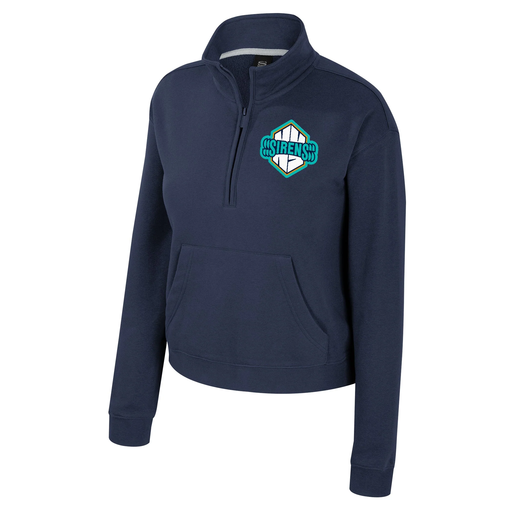 Women's New York Sirens Stadium Essentials Varsity Manager 1/2 Zip Fleece