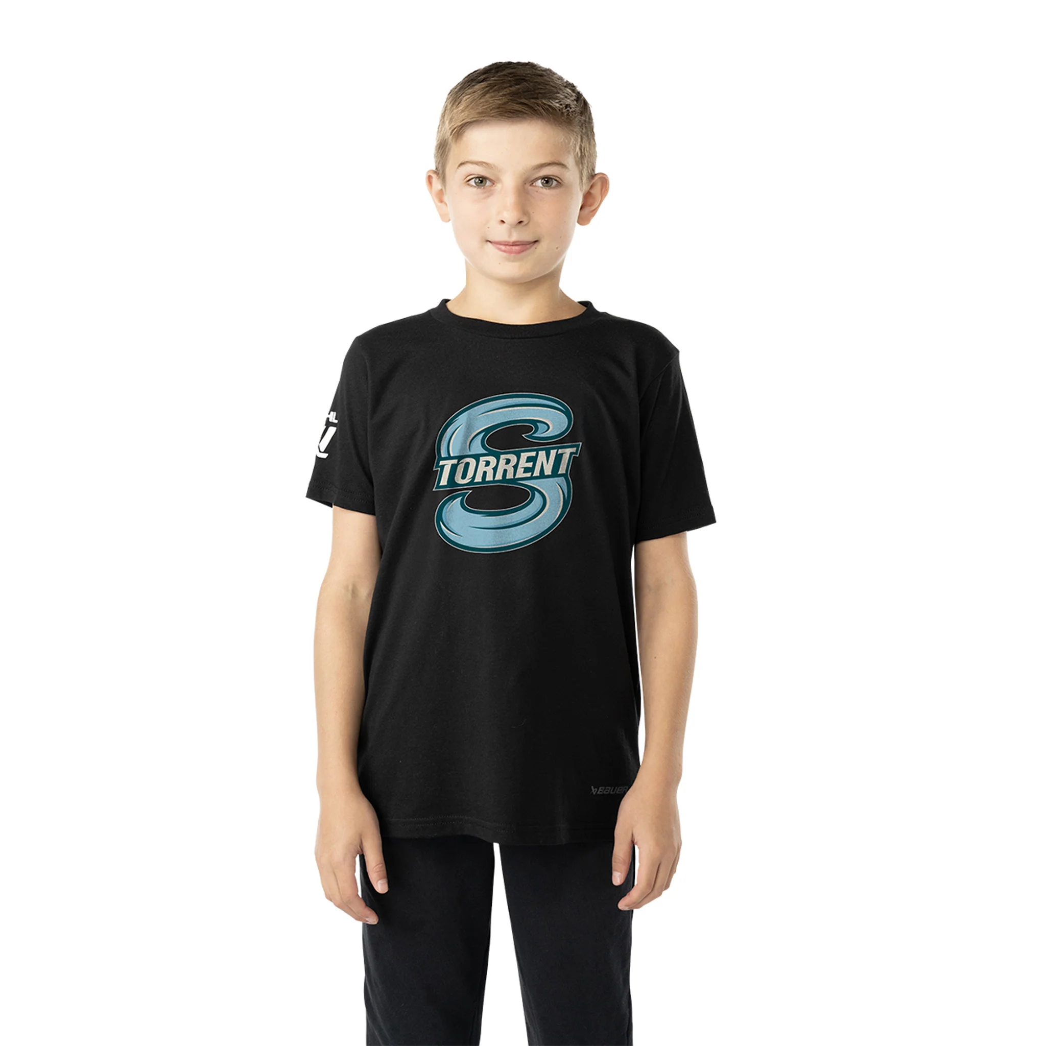 Youth Seattle Torrent Bauer Logo T-Shirt
